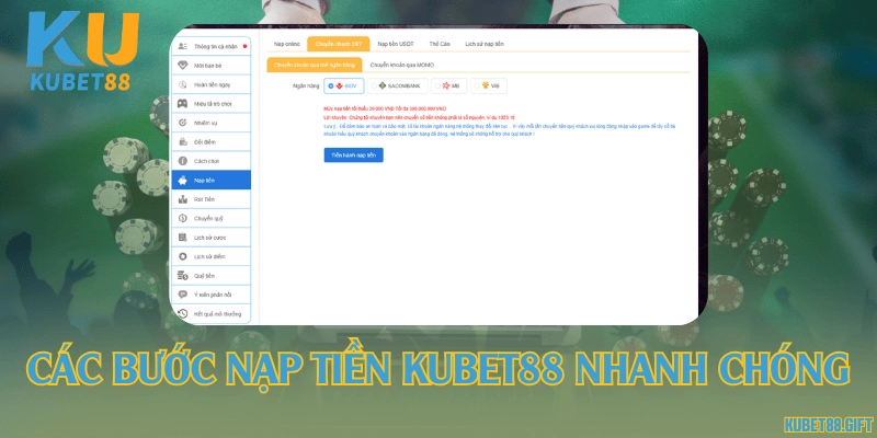 Nạp tiền Kubet88