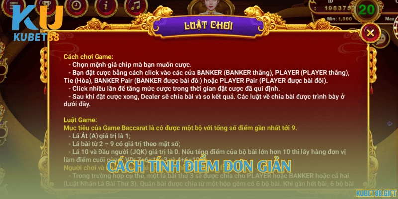 Cách tính điểm đơn giản