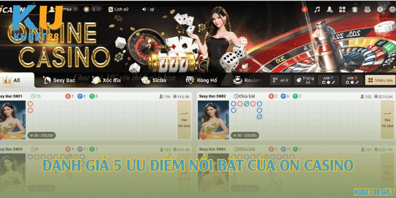 Đánh giá 5 ưu điểm nổi bật của ON Casino