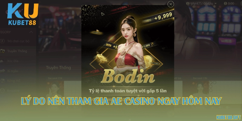 Lý do nên tham gia AE Casino ngay hôm nay