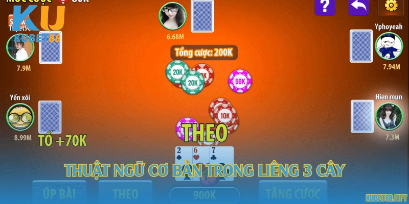 Thuật ngữ cơ bản trong Liêng 3 cây