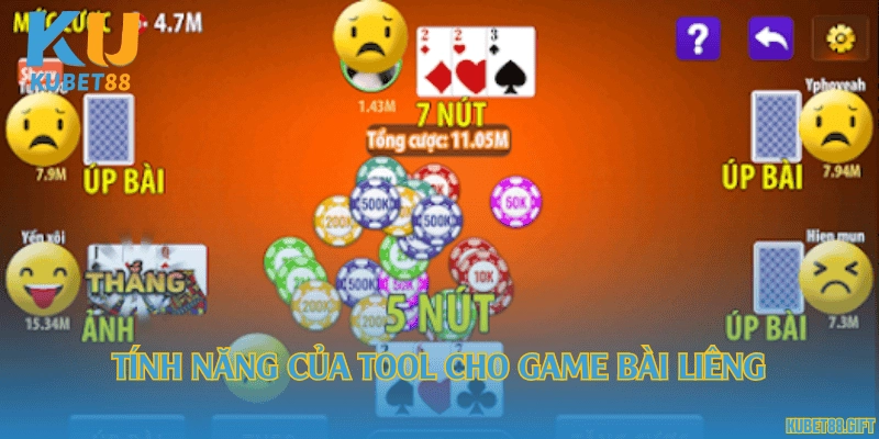 Tính năng của tool cho game bài Liêng